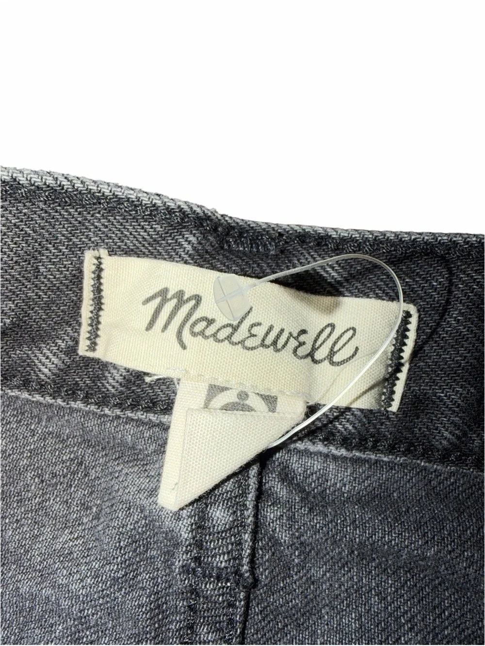 Madewell Baggy Jean Shorts Black Reyburn Wash Size 27